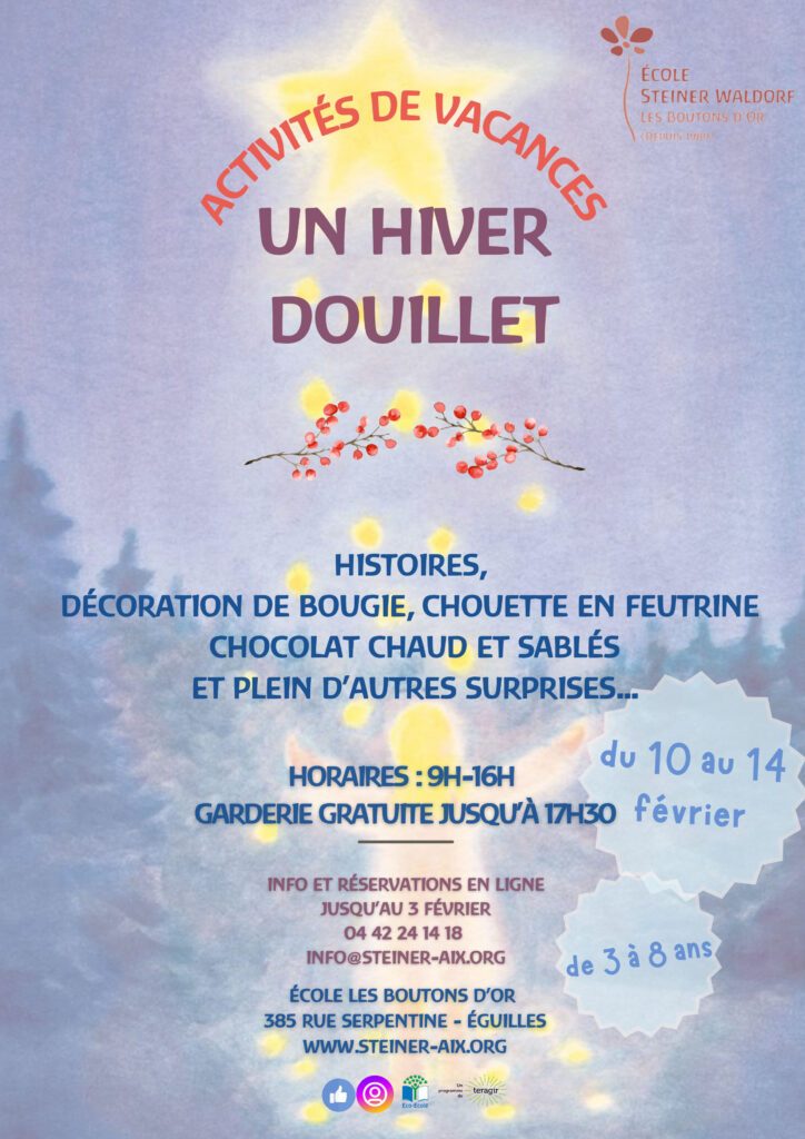 Affiche Activité vacances hiver 2025